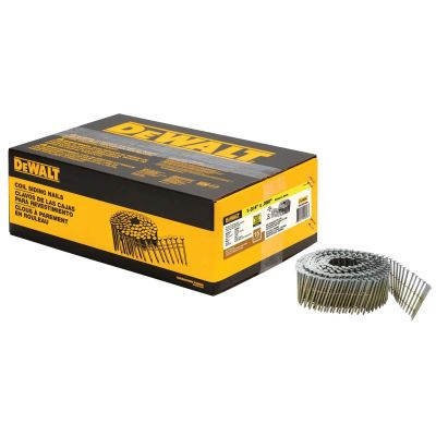 DWTDWC5R80BDG image(0) - DEWALT 1-3/4 in. x 0.080 in. 15&deg; Coil Siding Galvanized Ring Shank Nail