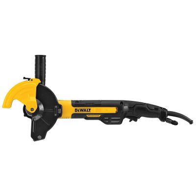 DWTDWE46266N image(0) - DEWALT 5 In. / 6 In. Brushless Small Angle Grinder, Rat Tail, With Adjustable Cut-Off Guard, Kickback Brake, No Lock