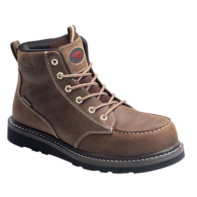 FSIA7509-7W image(0) - Avenger Work Boots Wedge - Men's Boots - Carbon Nano-Fiber Toe - IC|EH|SR - Brown/Black - Size: 7 - E - (Wide)