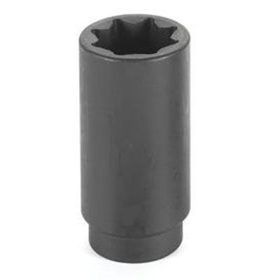 GRE2524SD image(0) - Grey Pneumatic 1/2" Drive x 3/4" Deep - 8 Point Socket