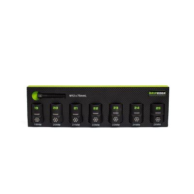 GETXCM7S image(0) - Grip Edge Tools 7-PC 1/2" Drive Metric RPT Socket Extractor with FORS set (standard length)
