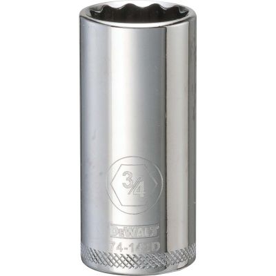 DWTDWMT74142OSP image(0) - DEWALT 001Pc 38Dr Deep Socket-12Pt-3/4