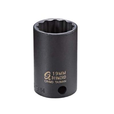 SUN319MZ image(0) - SUNEX SOC 19MM 3/8D IMP 12PT BLK
