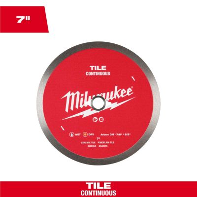 MLW49-93-9507 image(0) - Milwaukee Tool 7 inch Continuous Tile Diamond Blade