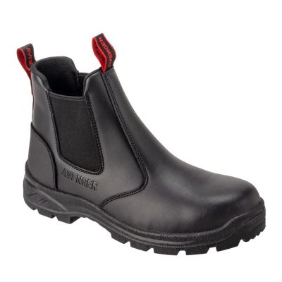 FSIA8050-8.5W image(0) - Avenger Builder Series - Women's Mid Top Work Boot - Steel Toe - ST | EH | SR - Black - Size: 8.5W