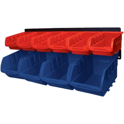 WLMW5190 image(0) - Wilmar Corp. / Performance Tool 10 Bin Wall Mount Storage Rack