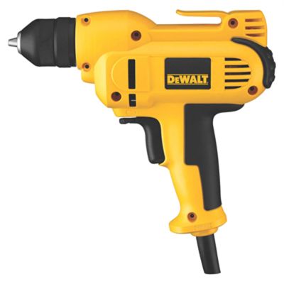 DWTDWD115K image(0) - DeWalt 3/8-in. (10mm) VSR Mid-Handle Drill Kit with Keyless Chuck