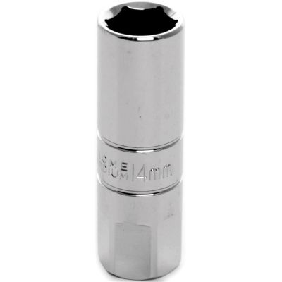 WLMW38166 image(0) - Wilmar Corp. / Performance Tool 3/8" Drive 14mm Spark Plug Socket