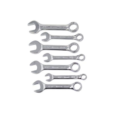 KTI41200 image(0) - K Tool International Wrench Set 7 Piece Combination Short SAE