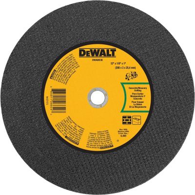 DWTDWA8036 image(0) - DEWALT 12 In x 1/8 in Aluminum Oxide Abrasive Chop / Cut-Off Blade with 1 in Arbor For Concrete & Masonry Cutting (1 Pack)