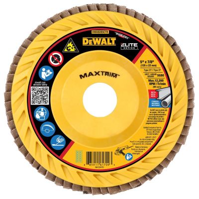 DWTDWA8285CTR image(0) - DEWALT 5 X 7/8 80G T27 Elite Ceramic Trim Flap