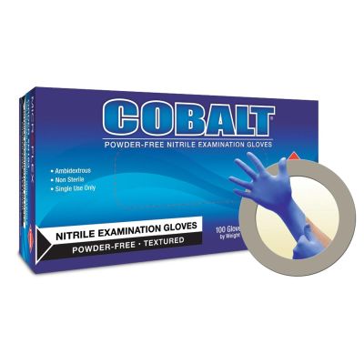 MFXN193 image(0) - Microflex GLOVE COBALT N19 NITRILE L 100PK