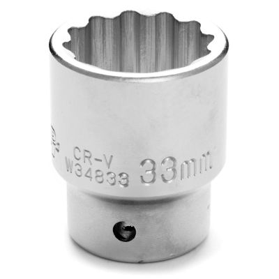 WLMW34833 image(0) - Wilmar Corp. / Performance Tool 3/4" Dr 12pt Std Socket 33mm