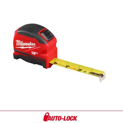 MLW48-22-1816 image(0) - Milwaukee Tool 16ft Auto-Lock Tape Measure