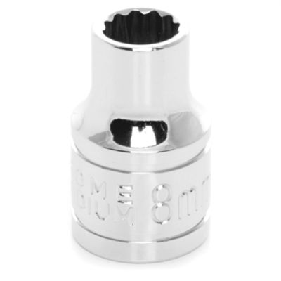 WLMW38808 image(0) - Wilmar Corp. / Performance Tool 3/8" Drive 8mm 12pt Socket