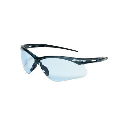 SRW50011 image(0) - Jackson Safety Safety Glasses - SG Series - Light Blue Lens - Blue Frame - Hardcoat Anti-Scratch - Indoor