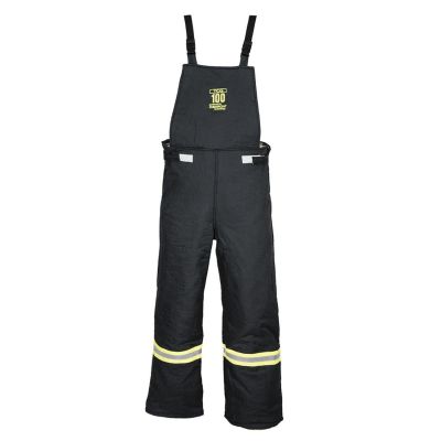 OBRTCG100-BIB-2XL image(0) - Oberon Bib Overalls - Arc Flash - 100 Cal TCG™ Ultralight - Color: Black - Size: 2XL
