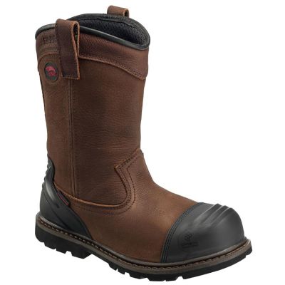 FSIA7876-7W image(0) - Avenger Hammer Wellington Series - Men's Boots - Carbon Nano-Fiber Toe - IC|EH|SR|PR - Brown/Black - Size: 7W