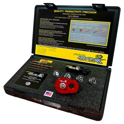 PMXO200PRO image(0) - ProMAXX Tool by Milton&trade; Ford 6.7L PwrStrk Fuel Inj Hold-Down Bolt Repair ProKit