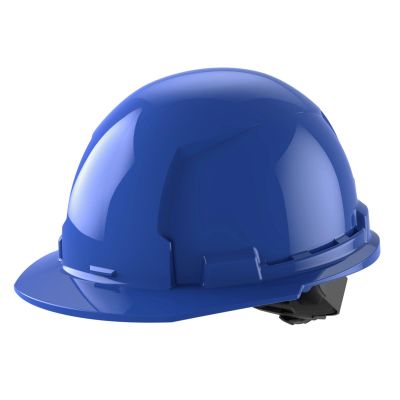 MLW48-73-1104 image(0) - Milwaukee Tool BOLT Blue Front Brim Hard Hat w/4pt Ratcheting Suspension (USA) - Type 1, Class E