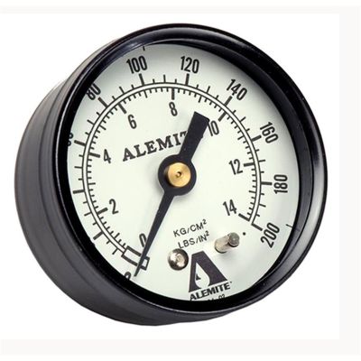 ALM323449-4 image(0) - Alemite Air Pressure Gauge, Back Mount