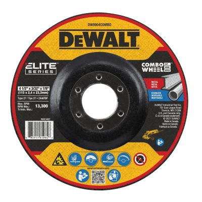 DWTDW8904COMBO image(0) - DEWALT 4-1/2 X 3/32 X 7/8 Xp T27 Cut & Notch