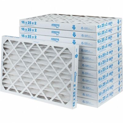 MRO40102790 image(0) - Msc Industrial Supply 16 x 25 x 2", MERV 8, 35% Efficiency, Wire-Backed Pleated Air Filter - Case of 12
