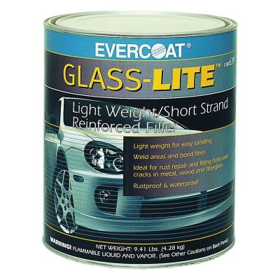 FIB639 image(0) - Fibre glass Evercoat GLASS-LITE 100639 Lightweight Short Strand Reinforced Filler, 1 gal Can, Green, Liquid