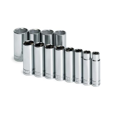 SKT4822 image(0) - S K Hand Tools SOCKET SET 1/2IN. DRIVE 12PC SAE DEEP 6 POINT