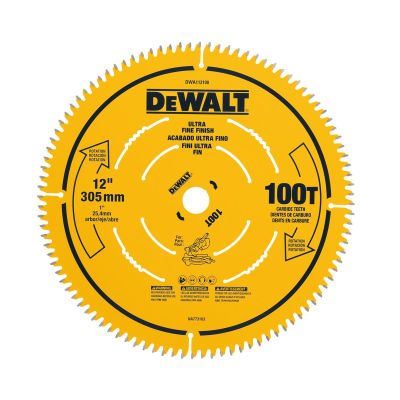 DWTDWA112100 image(0) - BLACK+DECKER 12 in. 100T Ultra Fine Finish Saw Blade