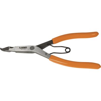 KAS1408 image(0) - Lang Tools (Kastar) 1408 - Lock Ring Pliers - 9" Bent Tip