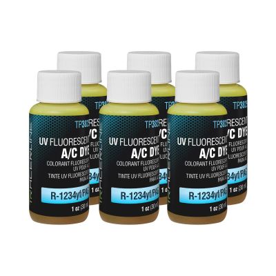 TRATP3825-1P6 image(0) - Tracer Products R-1234yf/PAG A/C dye1-oz bottles 6 Pack
