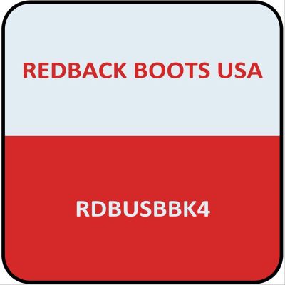 RDBUSBBK4 image(0) - Redback Boots USA Black Slip-On Steel Toe  Leather Boot, 4