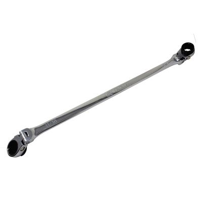 KTIXDRF111634 image(0) - K Tool International Wrench Double Box Ratcheting Reversible 11/16 Inch x 3/4 Inch Universal Spline 90 Tooth