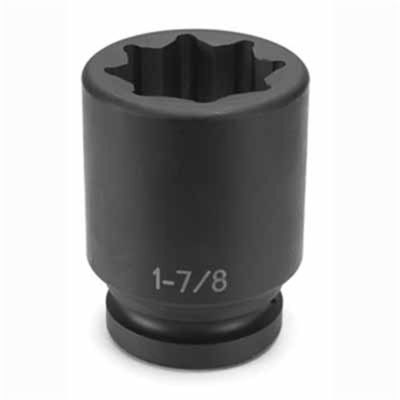 GRE4566SD image(0) - Grey Pneumatic 1" Drive x 2-1/16" Deep - 8 Point Socket