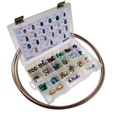 SRRBR-EZ316 image(0) - S.U.R.&R. 3/16 Inch Brake Line Replacement Kit -110 Pieces Plus 25 Feet Brake Tubing