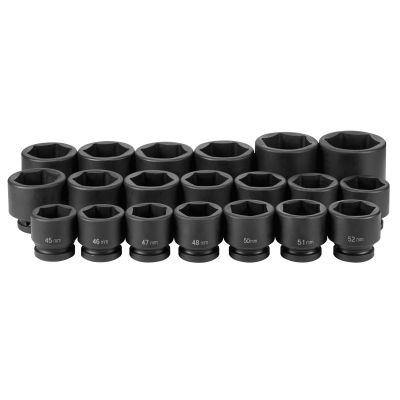 GRE9020M image(0) - Grey Pneumatic 1" Drive 20 Piece Metric Set 45mm to 75mm