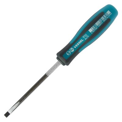 VES910S475 image(0) - Vessel Tools No.910 MEGADORA Thin Shank Screwdriver 4x75