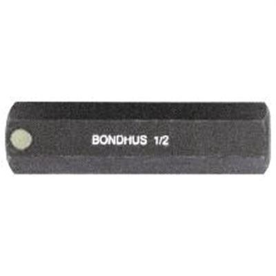 BND43613 image(0) - Bondhus Corp. Hex Bit w/1/2" Dr Skt 5/16"x6"