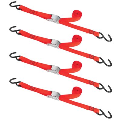 WLMW1846 image(0) - Wilmar Corp. / Performance Tool 4 pk. 1" X 10' Cam Buckle Straps