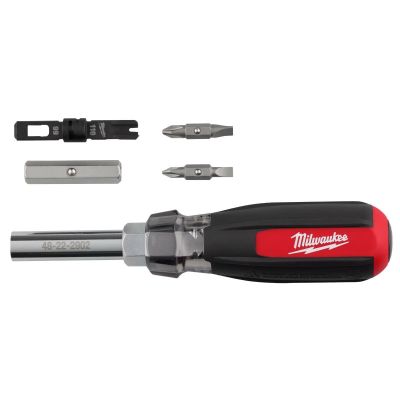 MLW48-22-2902 image(0) - Milwaukee Tool 9in1 Punchdown Multi-Bit Screwdriver