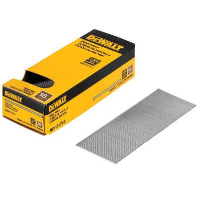 DWTDBN18175-2 image(0) - DEWALT 1-3/4 in. 18 Gauge Brad Nails (2,500 PK)