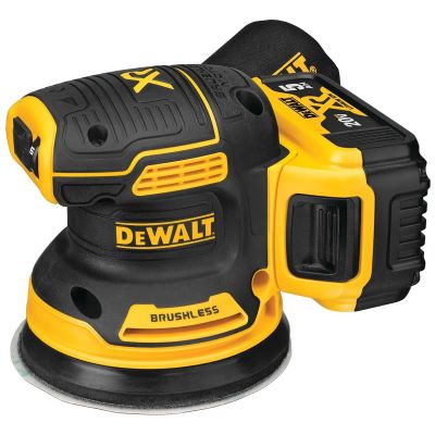 DWTDCW210P1 image(0) - DEWALT 20V MAX* XR Brushless 5 in. Cordless Variable Speed Random Orbital Sander Kit (5.0 Ah Battery)