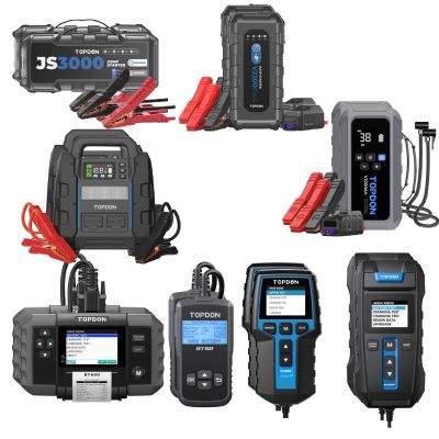 TOPBNDL3 image(0) - Topdon Battery Tester and Starter Combo Bundle - 16 Tools