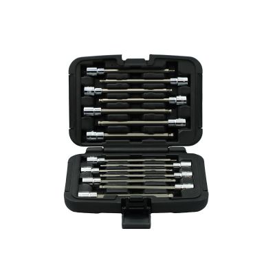 VIMBHXLM100 image(0) - VIM Tools 14 PC. MASTER 6'' LONG BALL HEX DRIVER SET - 3/8'' DR.