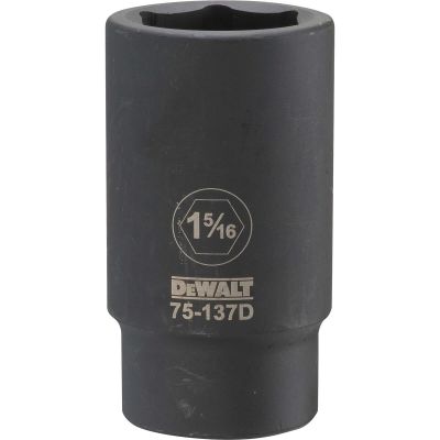 DWTDWMT75137OSP image(0) - DEWALT 3/4" Drive Deep Impact Socket 1-5/16" SAE