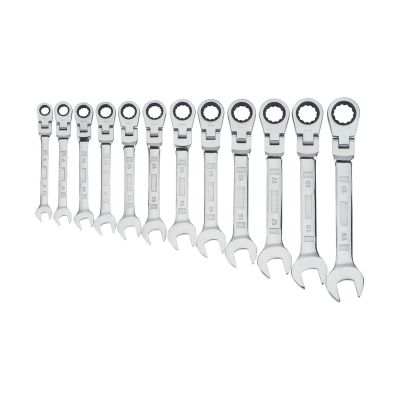 DWTDWMT19229 image(0) - DEWALT Ratcheting Wrench Set, Mm, Flexible, 12-Piece (12Pc)