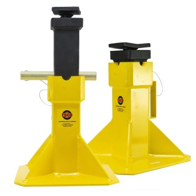ESC10456 image(0) - ESCO 22 Ton Jack Stands with Adjustable Screw Top Saddle (Pair)