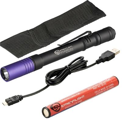 STL66149 image(0) - Streamlight Stylus Pro USB UV - Includes USB Cord and Nylon Holster - Black