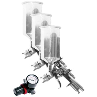 WLMM707 image(0) - Wilmar Corp. / Performance Tool 3 Piece Production Spray Gun Set